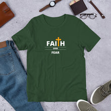 Load image into Gallery viewer, Faith over Fear Cross T-Shirt