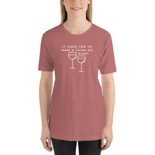 Load image into Gallery viewer, Takes Two Wine T-Shirt
